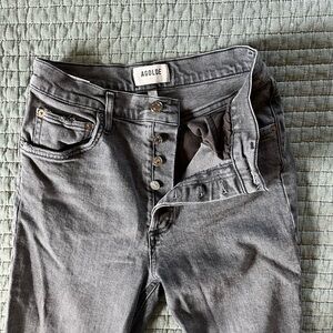AGOLDE women’s Riley jeans in gray wash size 27